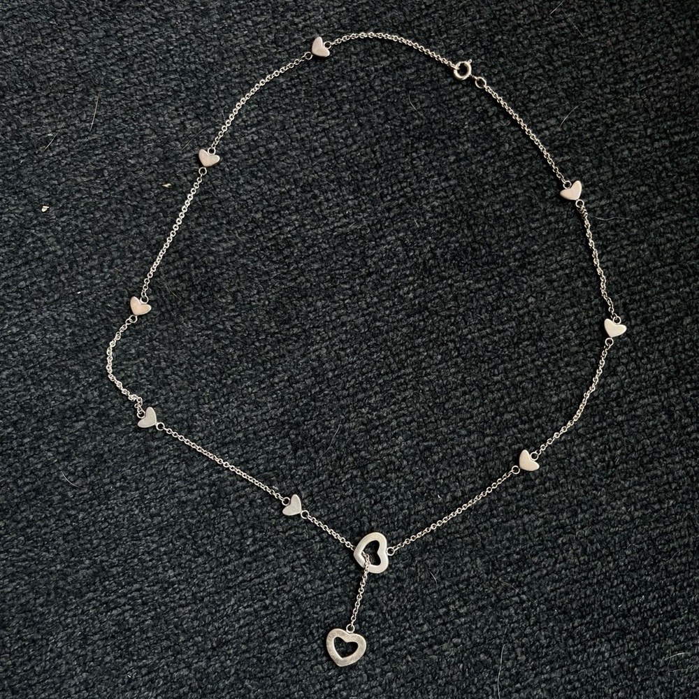 Tiffany & Co *RETIRED* Lariat Link Heart NECKLACE ONLY